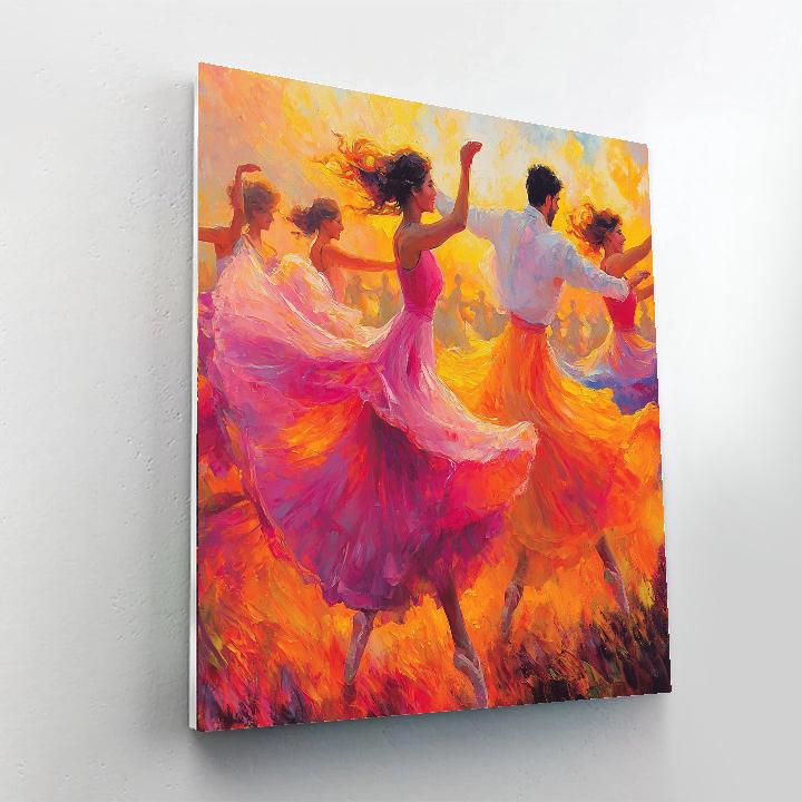 Edgar Degas Inspired Energetic Dance  Paint By Numbers