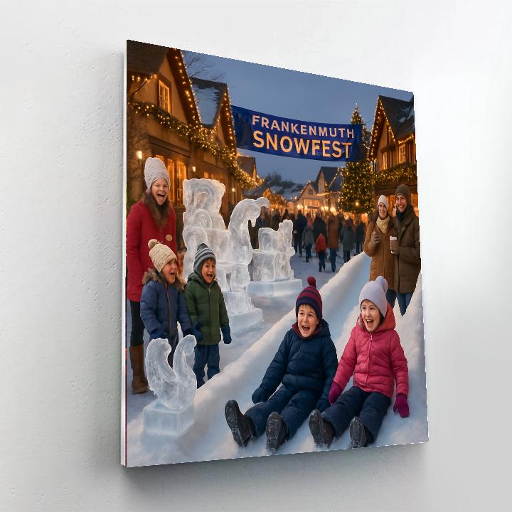 Frankenmuth Snowfest - Usa Paint By Numbers Kits
