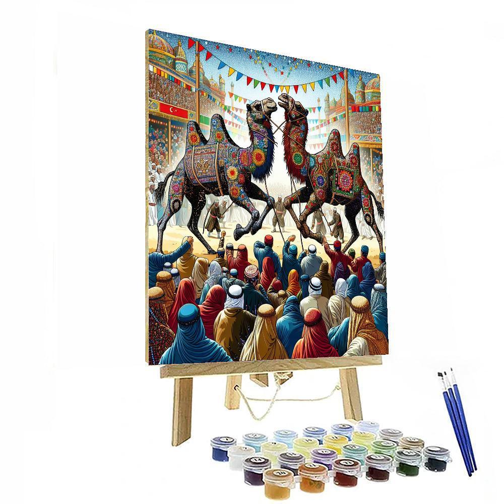 Camel Wrestling Championship - Turkey Paint By Numbers Kits