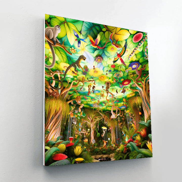 Joyful Jungle Canopy Paint By Number