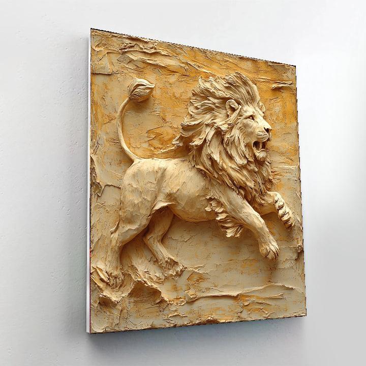 Michelangelo Inspired Majestic Roar  Painting Number Kit