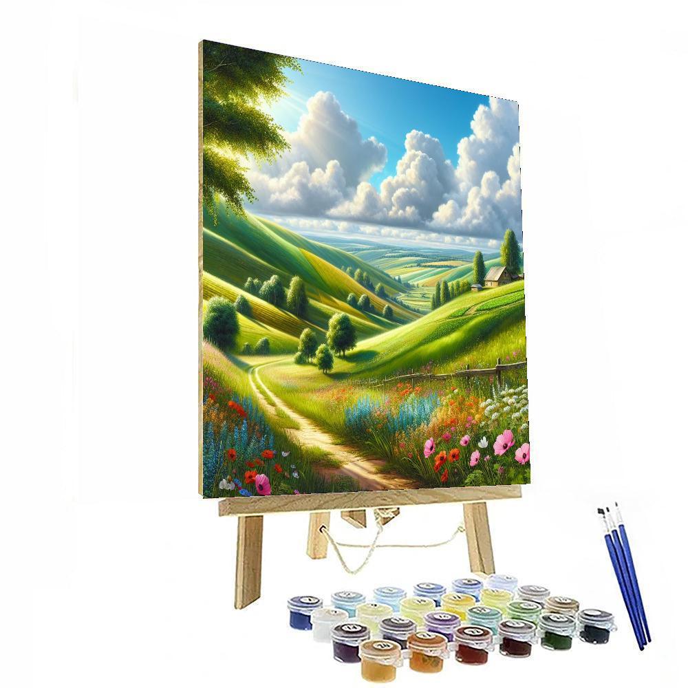 Sunny Countryside Escape DIY Paint By Numbers