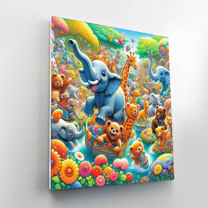 Animal Parade Celebration Paint By Numbers