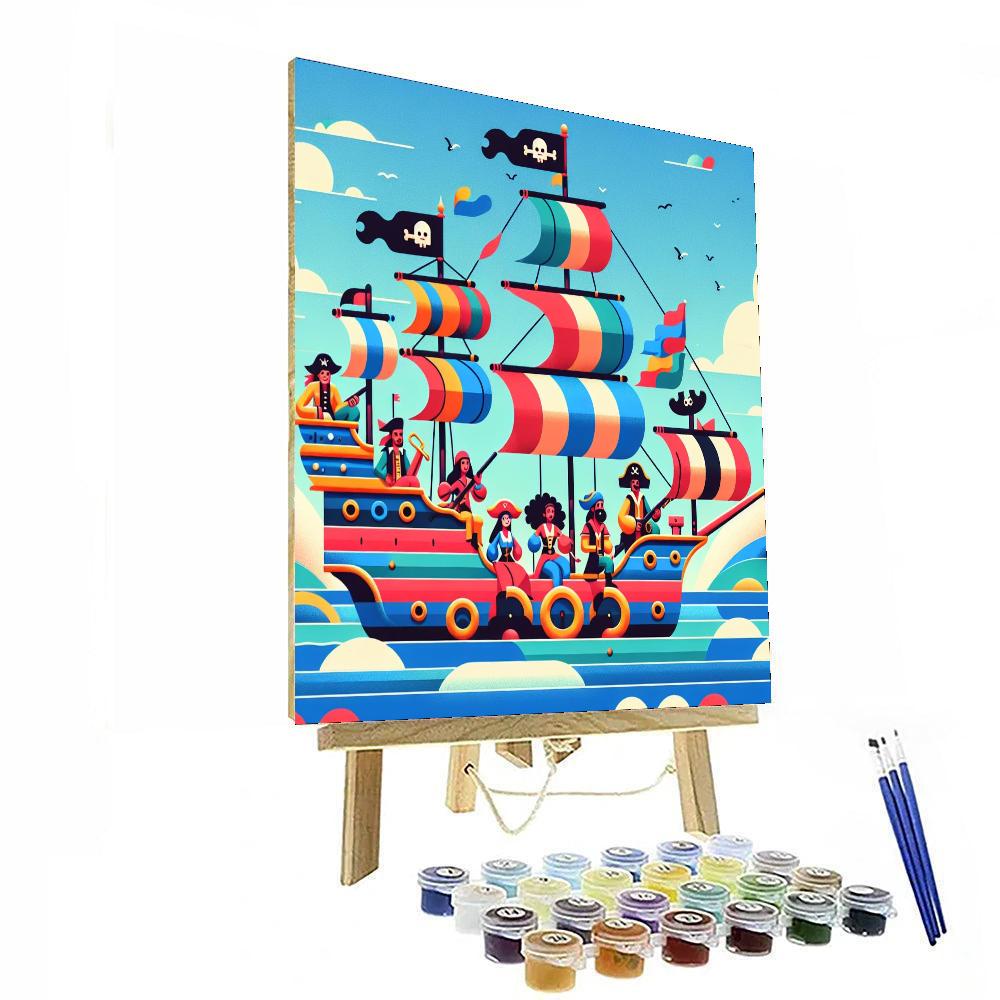 Daring Pirate Voyage Painting Number Kit