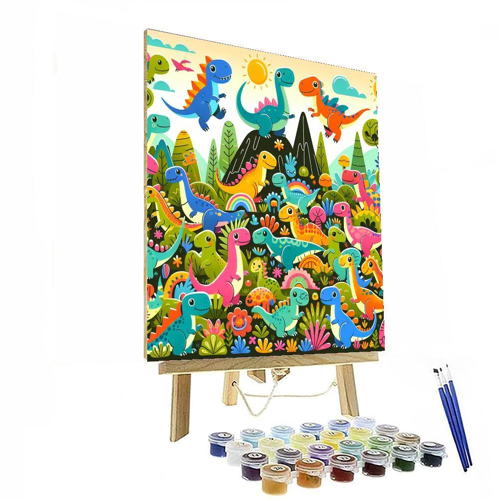 Doodle Dinos Paint By Numbers Kits