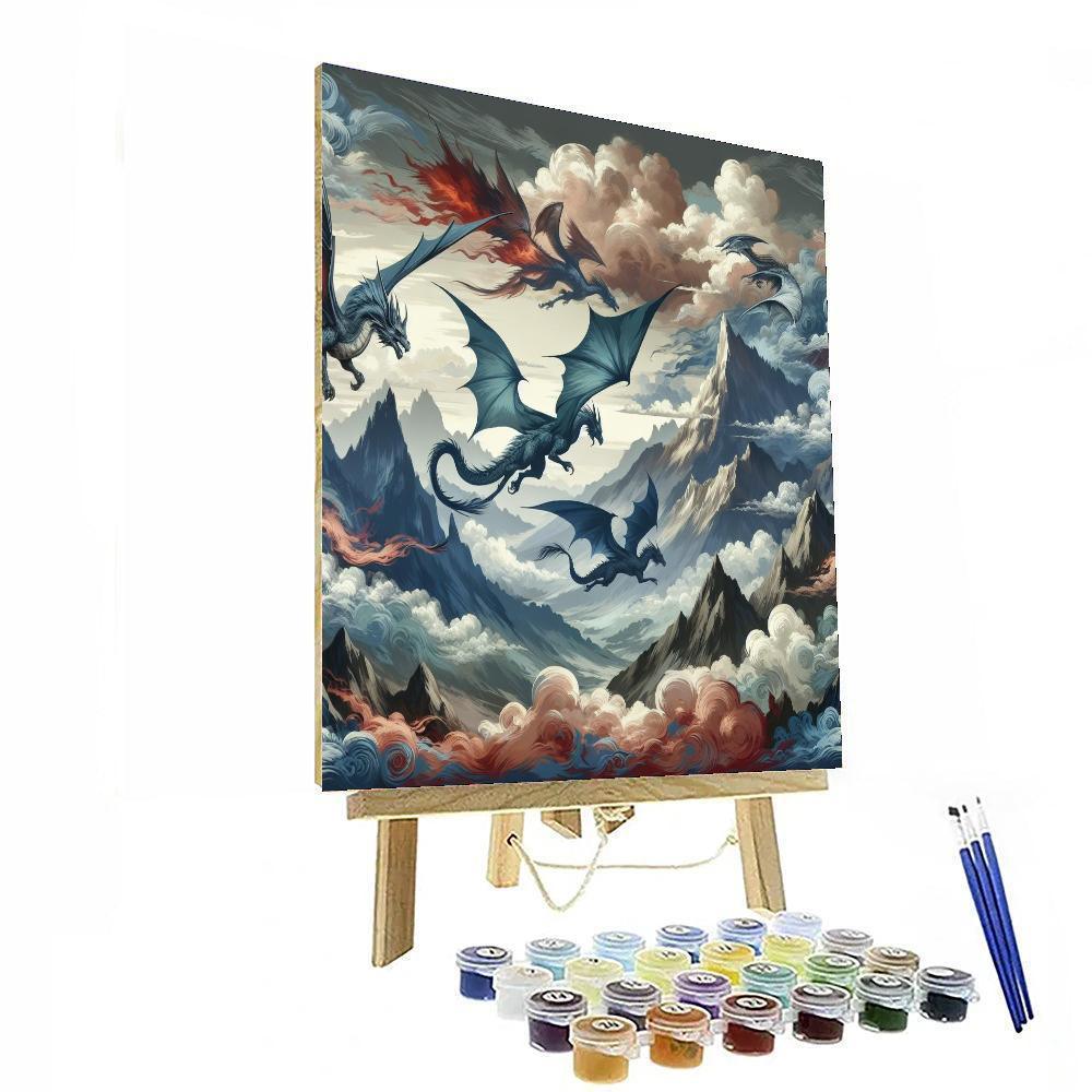 Dragon's Mythic Flight Number Painting