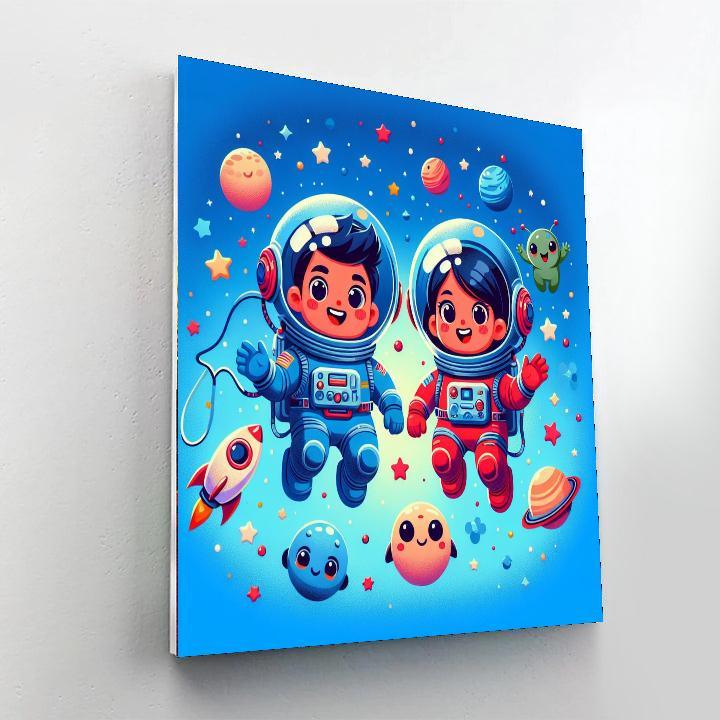 Happy Space Adventure Paint By Numbers