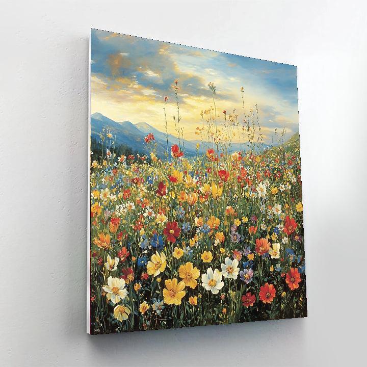 Leonardo Da Vinci Inspired Ephemeral Meadows  Paint By Number