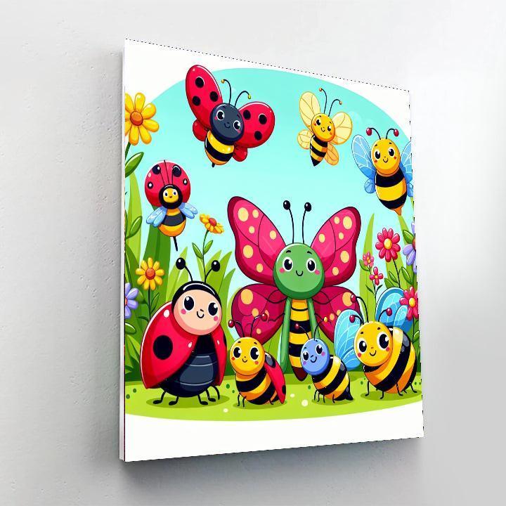 Wacky Insects DIY Paint By Numbers