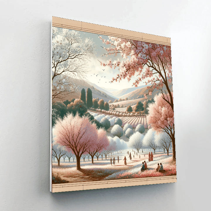 Almond Blossom Festival - Portugal Painting By Numbers Kit