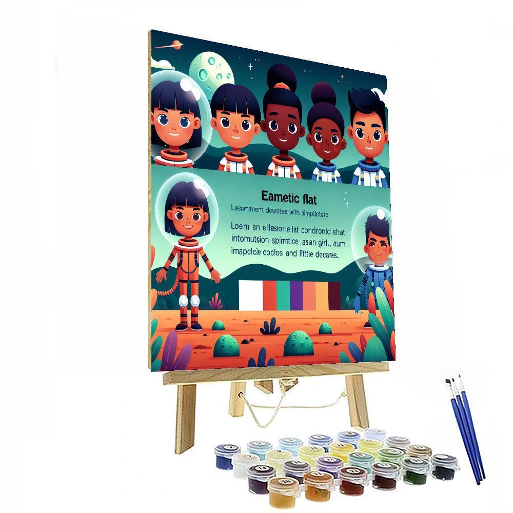 Astronaut Kids' Adventure Paint By Numbers