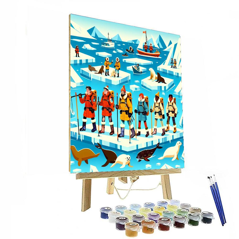 Arctic Ice Expedition Painting Number Kit