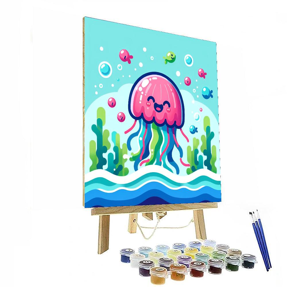 Silly Jellyfish Painting By Numbers Kit