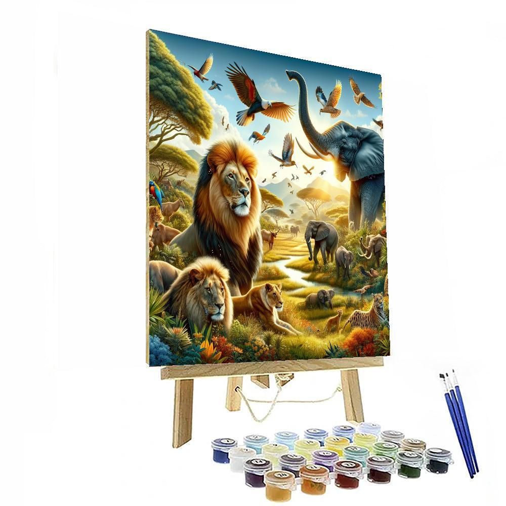 Adventurous Safari Escape Paint By Numbers Art