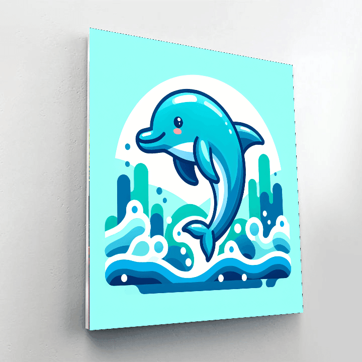 Dapper Dolphin Paint By Color