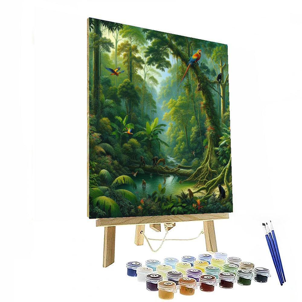 Enchanted Rainforest Escape Paint By Number