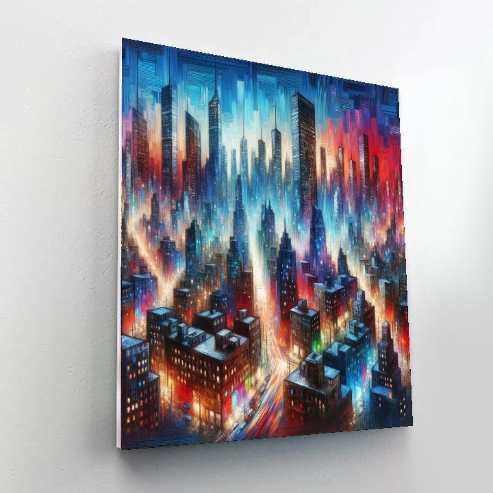Dynamic Cityscape Vision Paint By Numbers Art