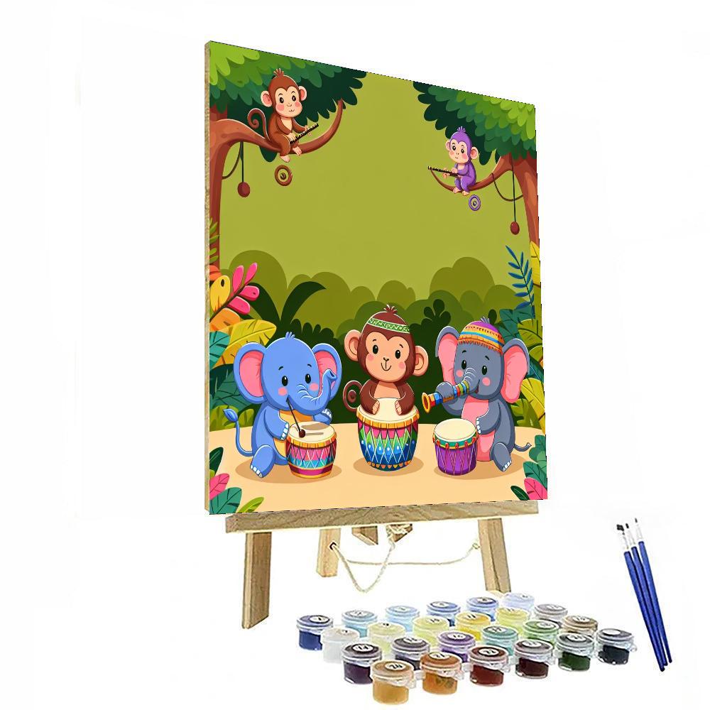 Jungle Rhythm Parade Painting Number Kit
