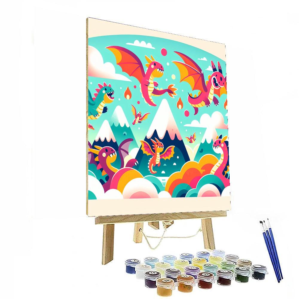 Wandering Dragons Number Painting