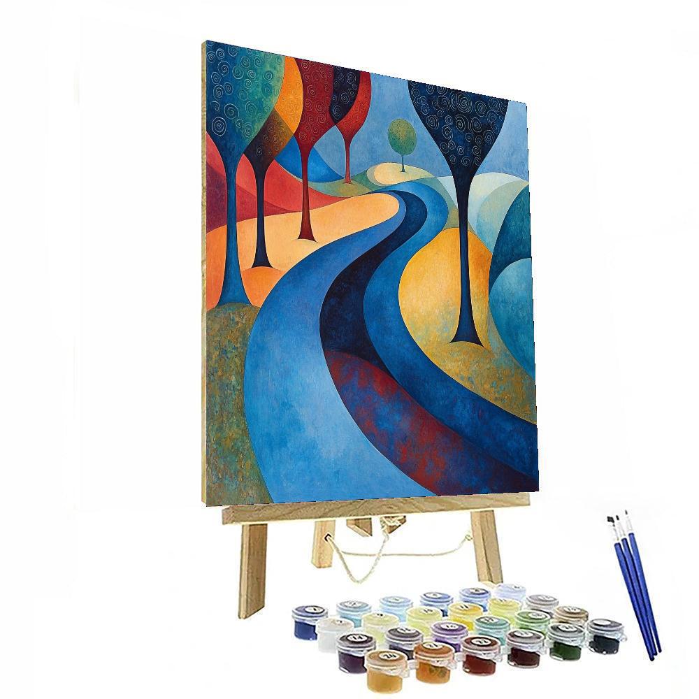 Paul Klee Inspired Echoes Of Dreamland  Numbered Painting Kits