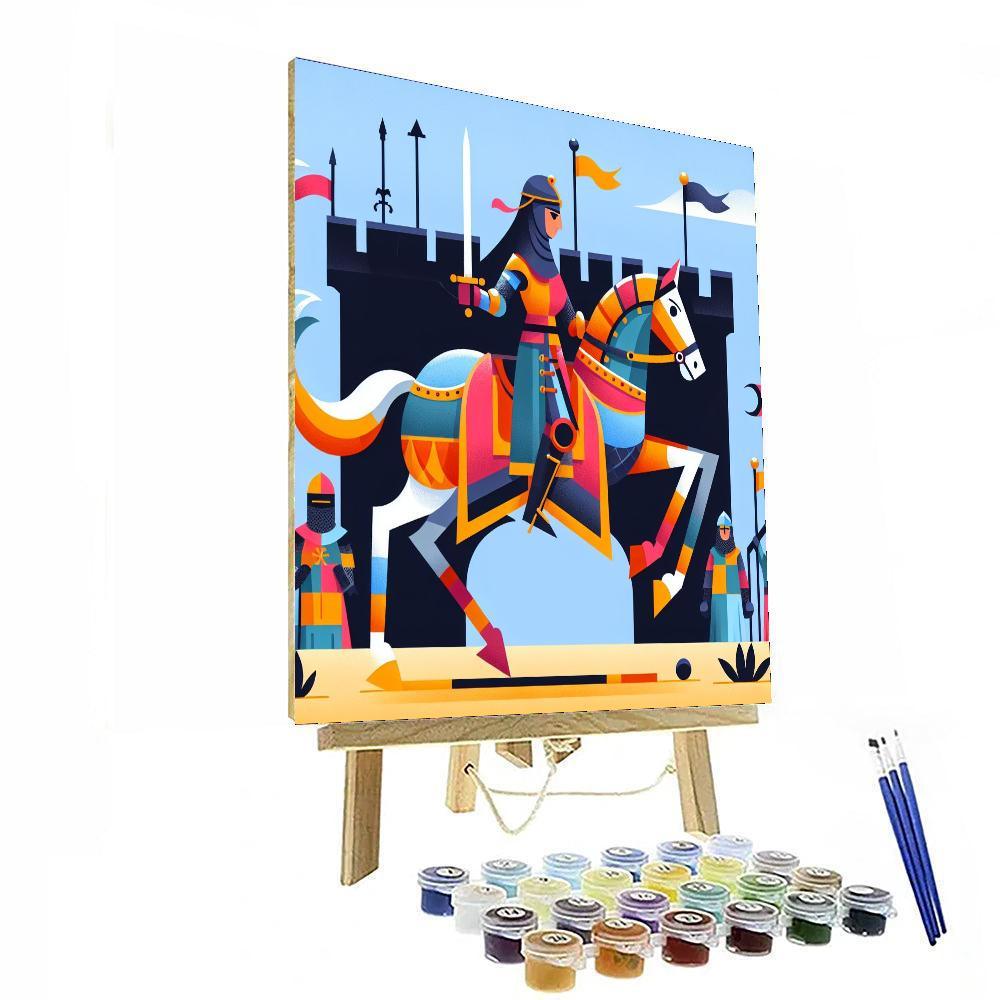 Royal Knight's Tournament Paint By Numbers Art