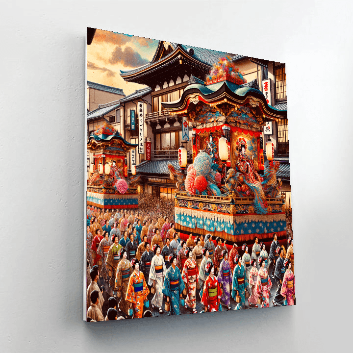 Gion Matsuri - Kyoto Paint By Color