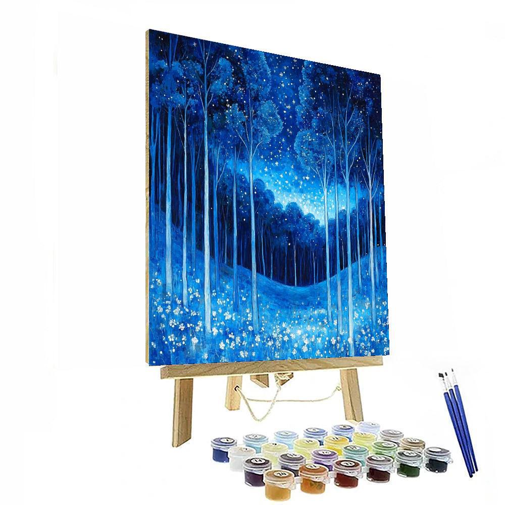 Marc Chagall Inspired Celestial Forest Enchantment  Paint By Number