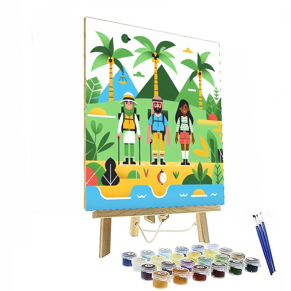 Adventure Island Trek Paint By Numbers Art