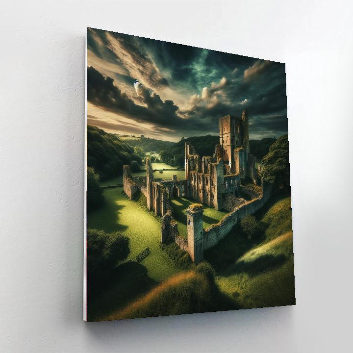 Ancient Castle Ruins Paint By Numbers Kits