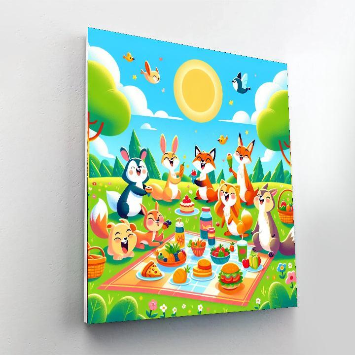 Delightful Spring Picnic Paint By Number