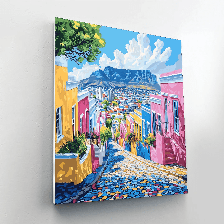 Cape Town's Bo-kaap - South Africa Painting By Numbers Kit