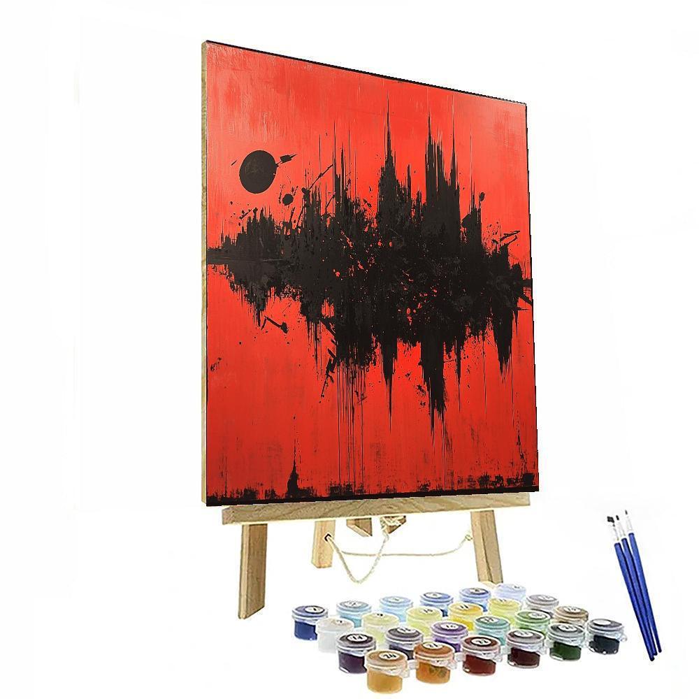 Banksy Inspired Echoes Of War  DIY Paint By Numbers