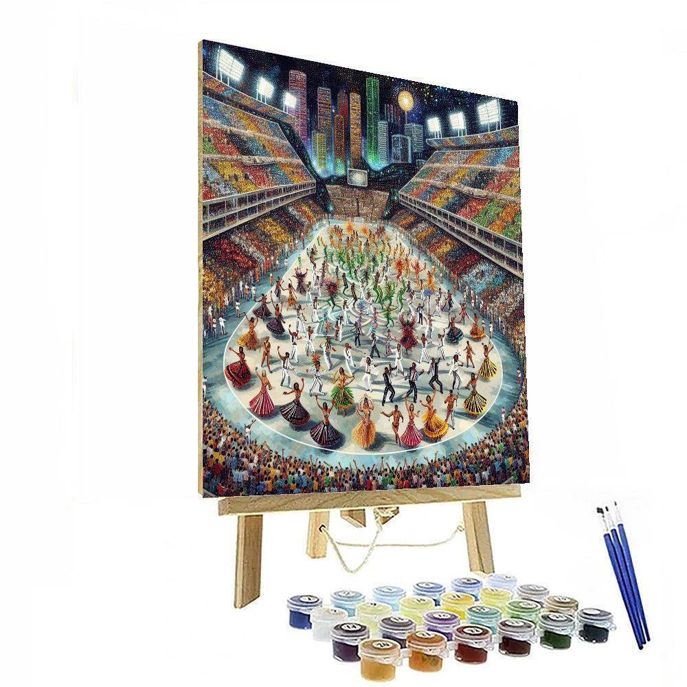 Samba Parade At Sambadrome - Brazil DIY Paint By Numbers