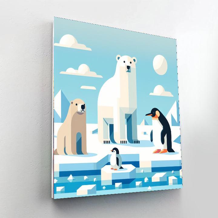 Arctic Animals Expedition Numbered Painting Kits