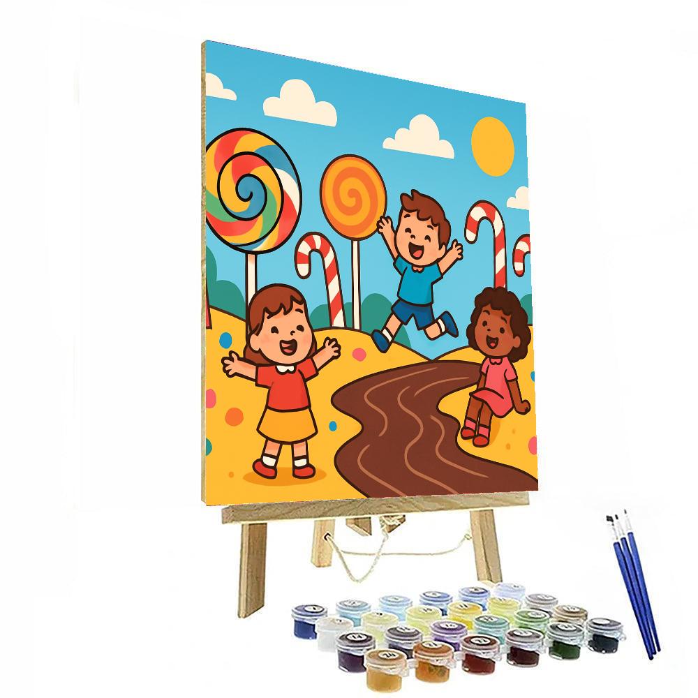 Adventure In Candy Paradise DIY Paint By Numbers