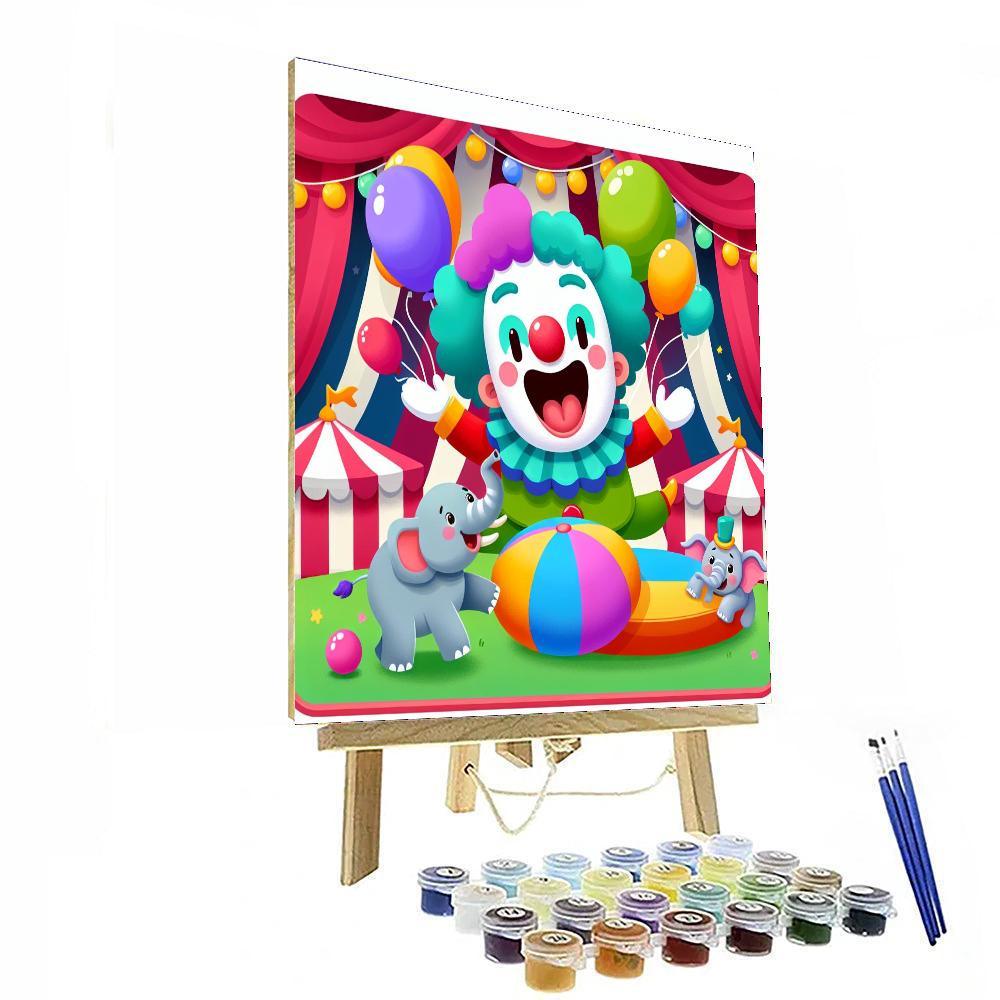 Cheery Circus Spectacle DIY Paint By Numbers