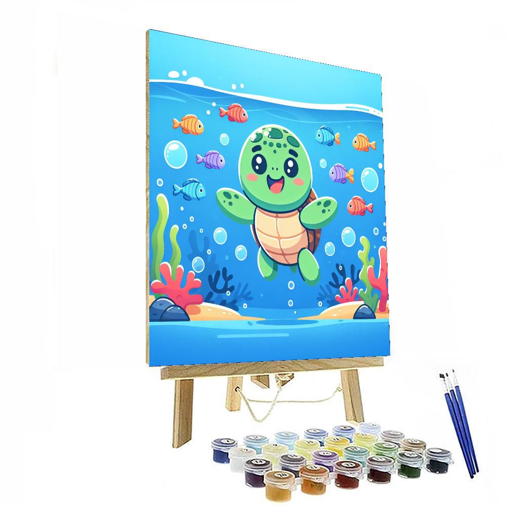 Brave Little Turtle Paint By Numbers Art