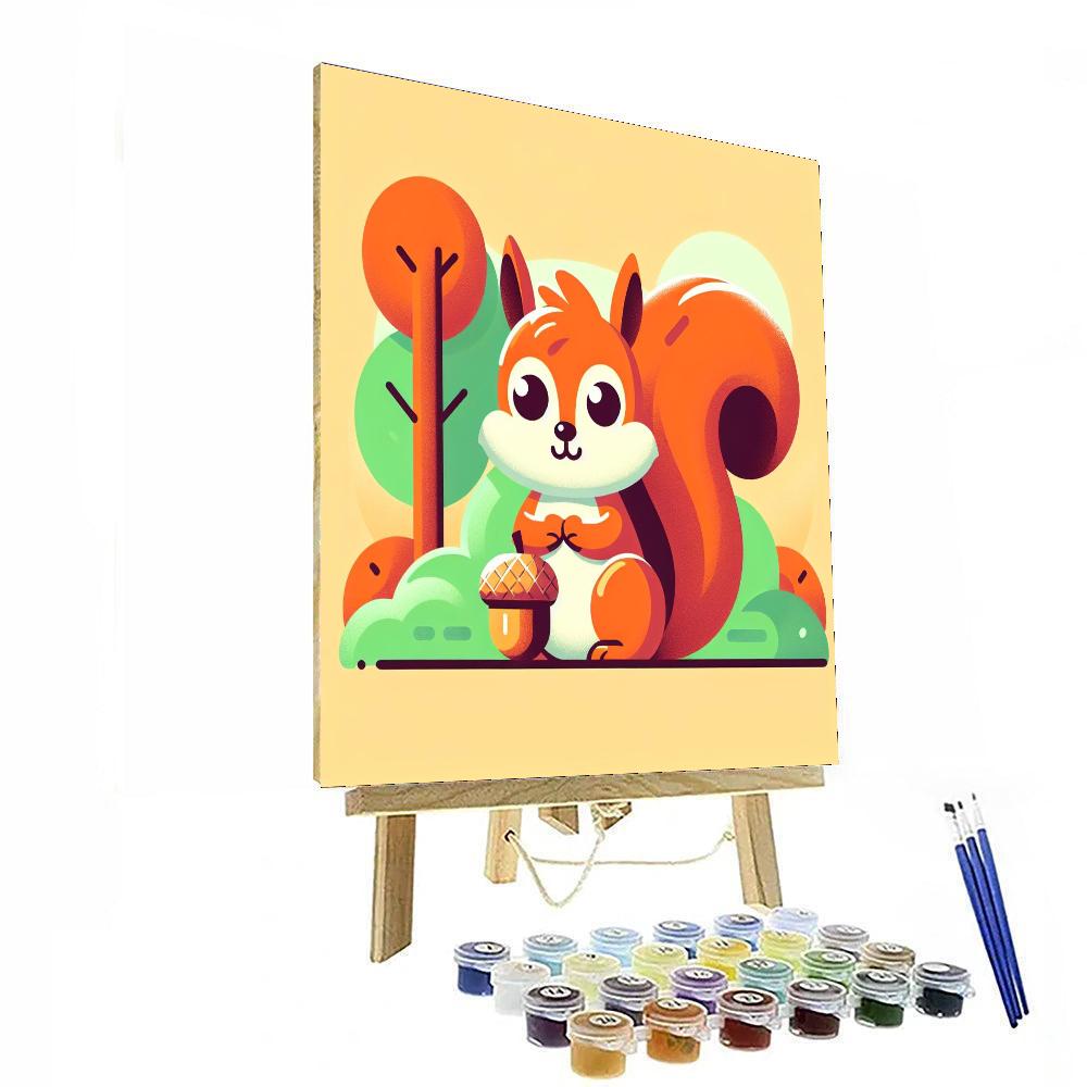 Curious Squirrel Adventure Numbered Painting Kits