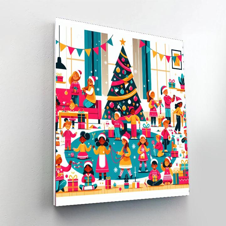 Happy Holiday Moments Paint By Numbers Kits