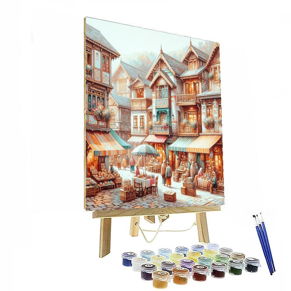 Artisan Village Street Numbered Painting Kits