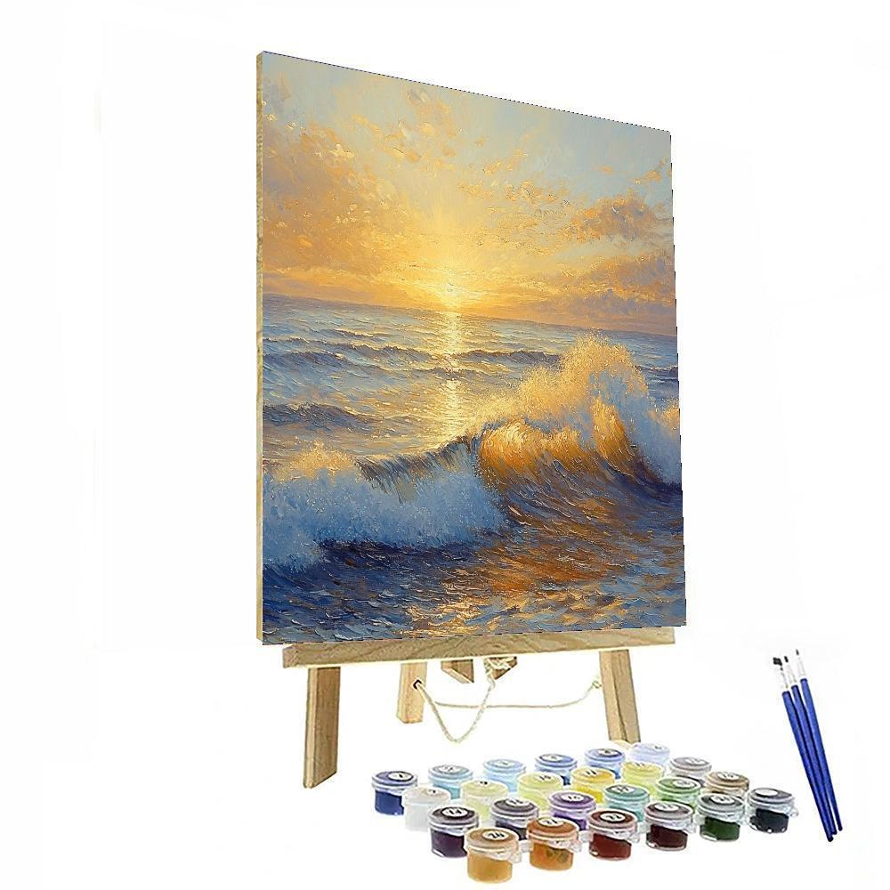 Edgar Degas Inspired Ocean's Gentle Rhythms  Paint By Numbers