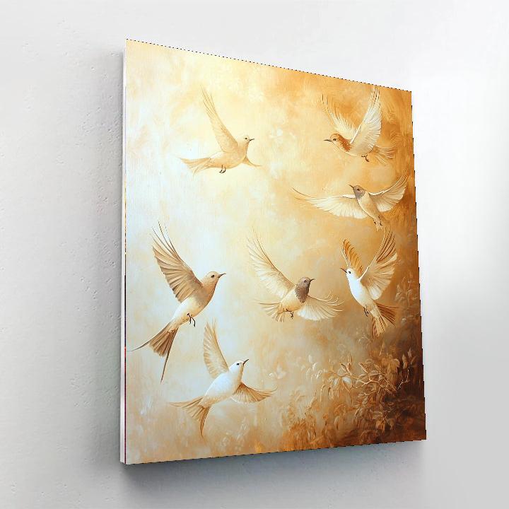 Leonardo Da Vinci Inspired Avian Symphony  Paint By Numbers