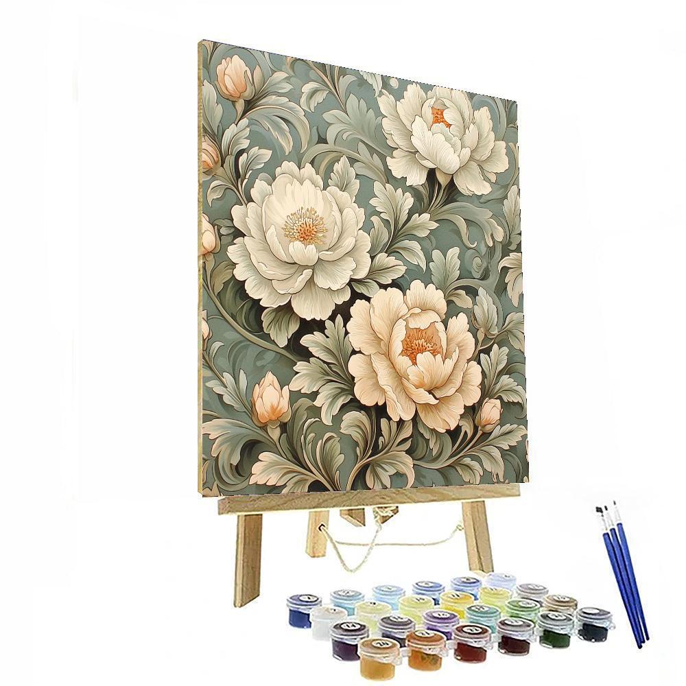 Alphonse Mucha Inspired Serenity In Patterns  Paint By Numbers Kits