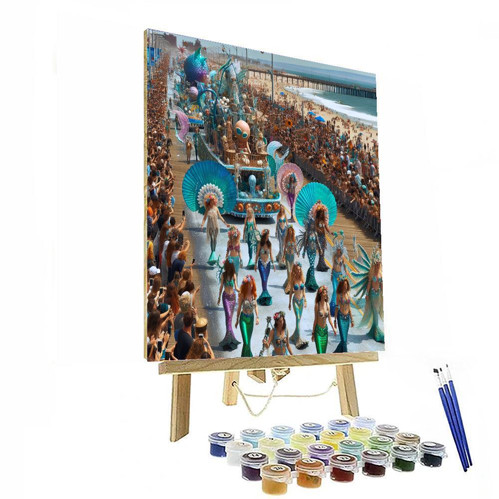 Mermaid Parade - Coney Island, Usa Numbered Painting Kits