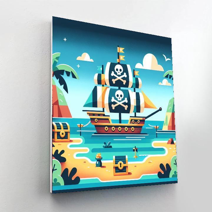 Secret Treasure Cove Paint By Numbers Art