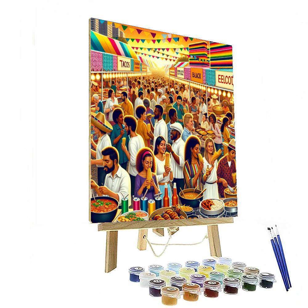 International Festival Of Street Food - Mexico DIY Paint By Numbers