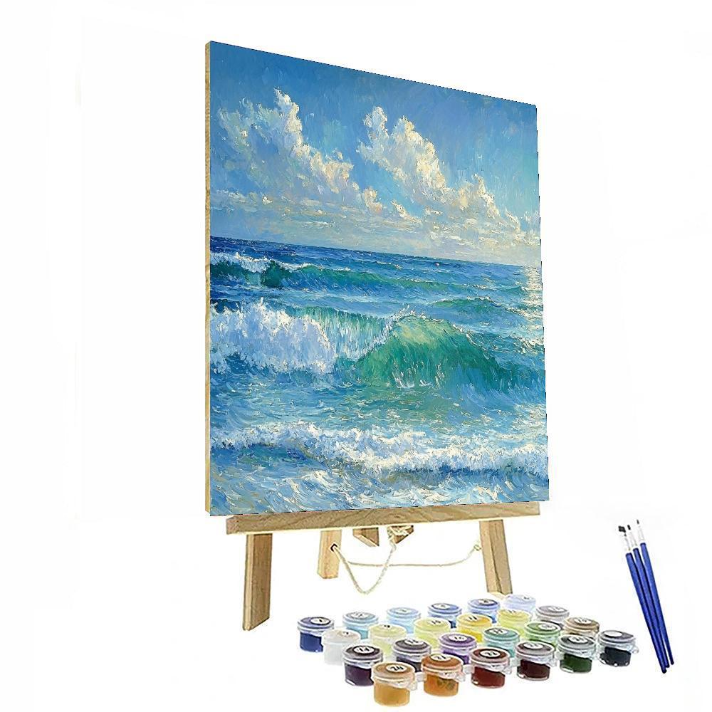 Paul Cézanne Inspired Ocean's Whispers  Paint By Numbers Kits
