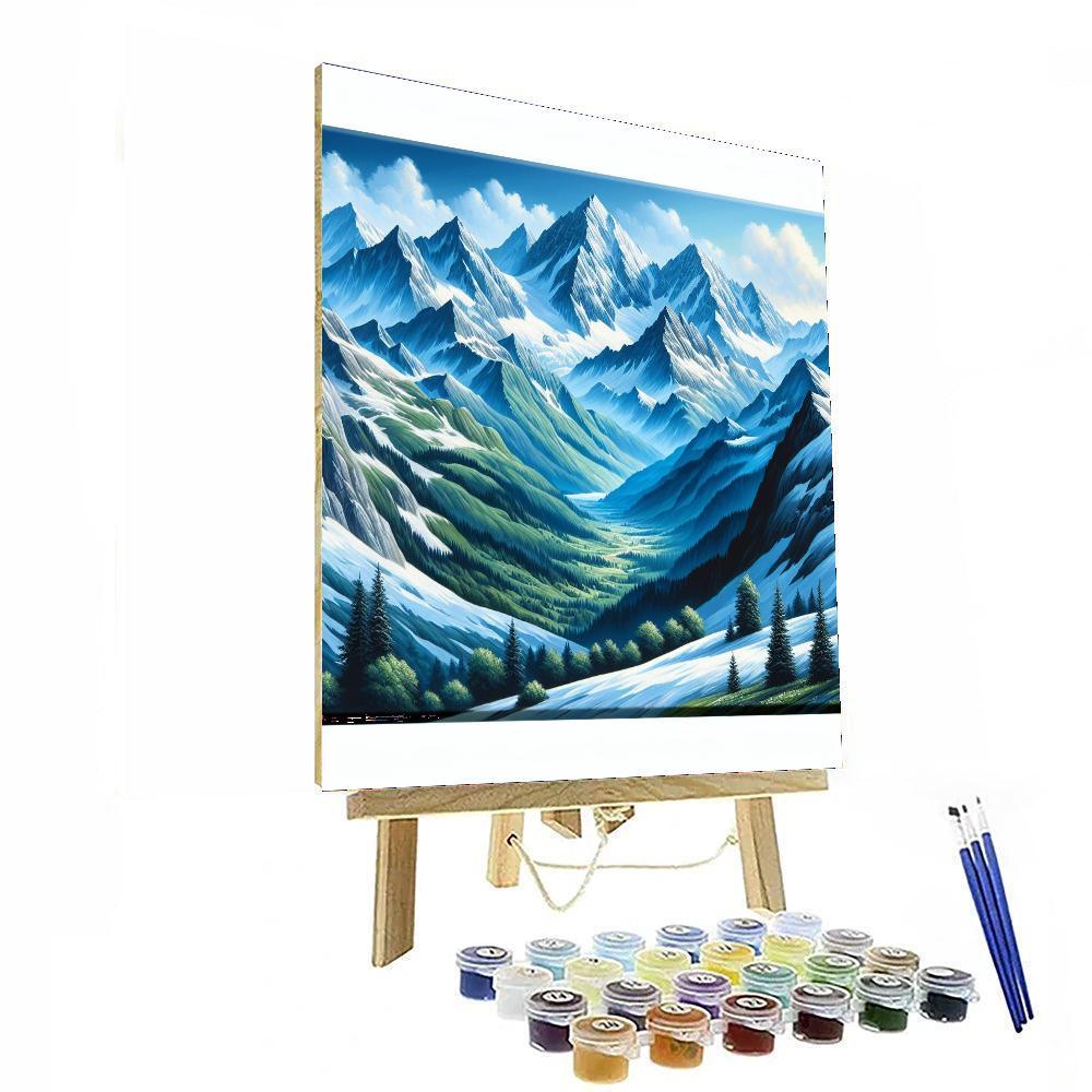 Majestic Alpine Escape Paint By Numbers