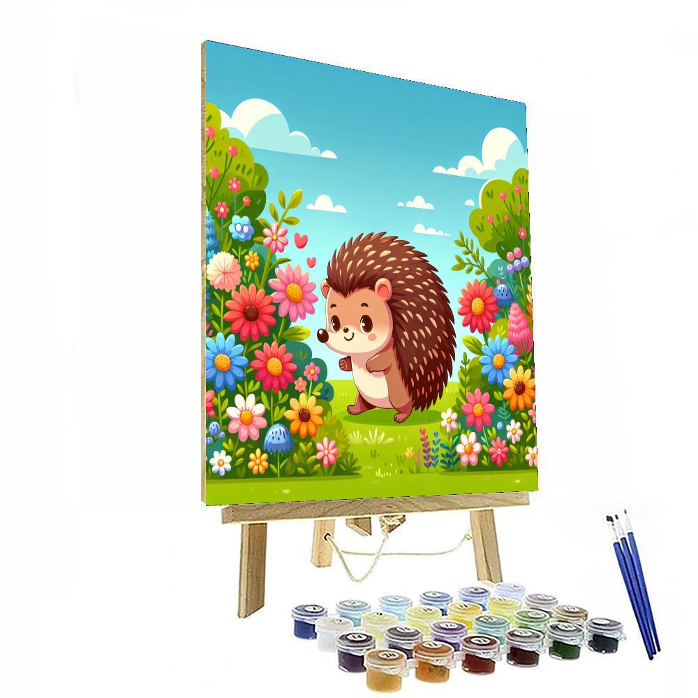 Cuddly Hedgehog Adventure Numbered Painting Kits
