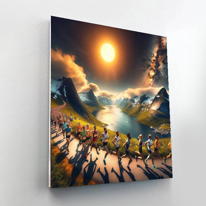 Midnight Sun Marathon - Tromsø Paint By Number